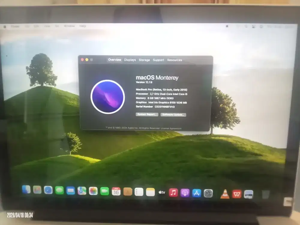 Jual BU MacBook Pro 2015 Dual Core i5 2.7 GHz Mulus Normal Nominus