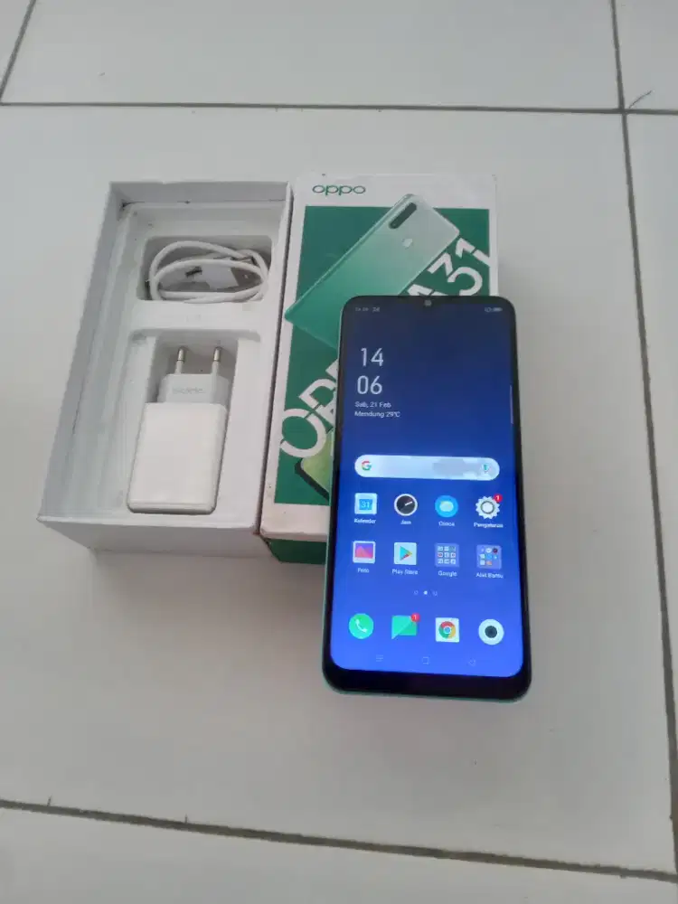 OPPO A31 Ram 6/128GB *fulset* Biru muda