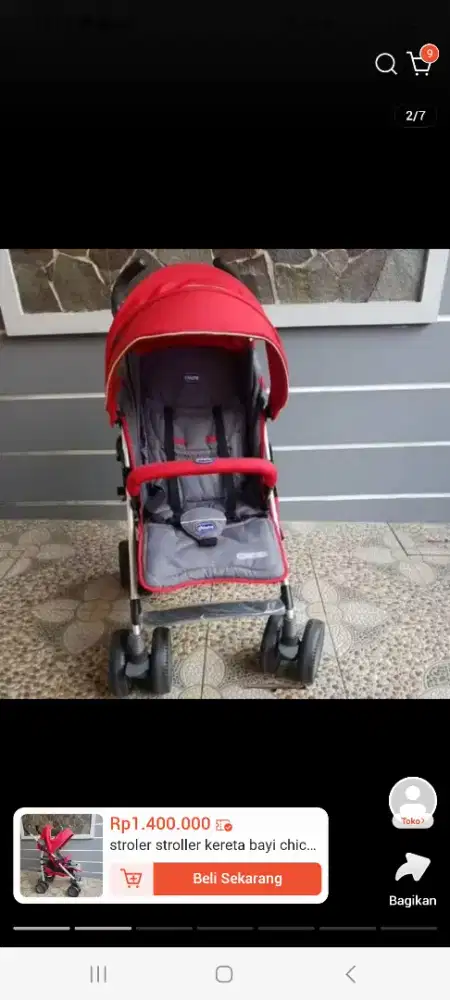 Jual stroler pemakaian pribadi masih kondisi bersih dan Sangat Terwat