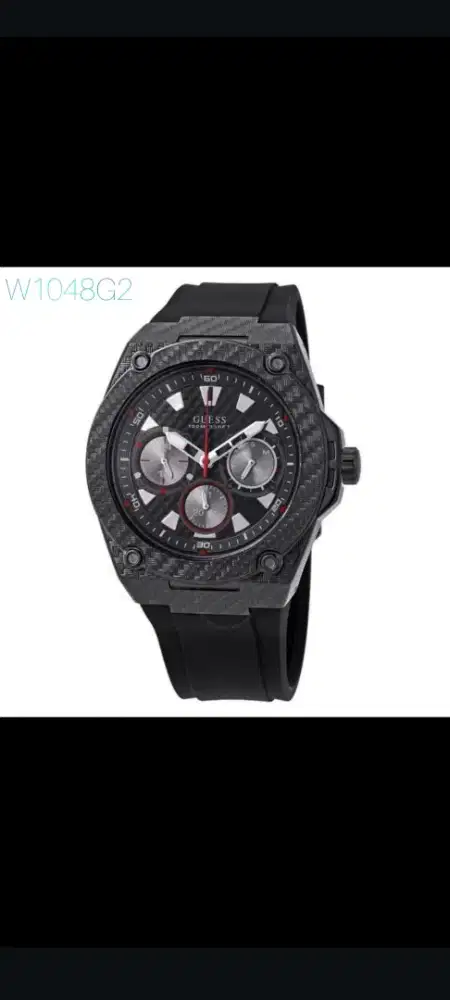 Jam Tangan Pria Guess W1048G2 Original Full Black