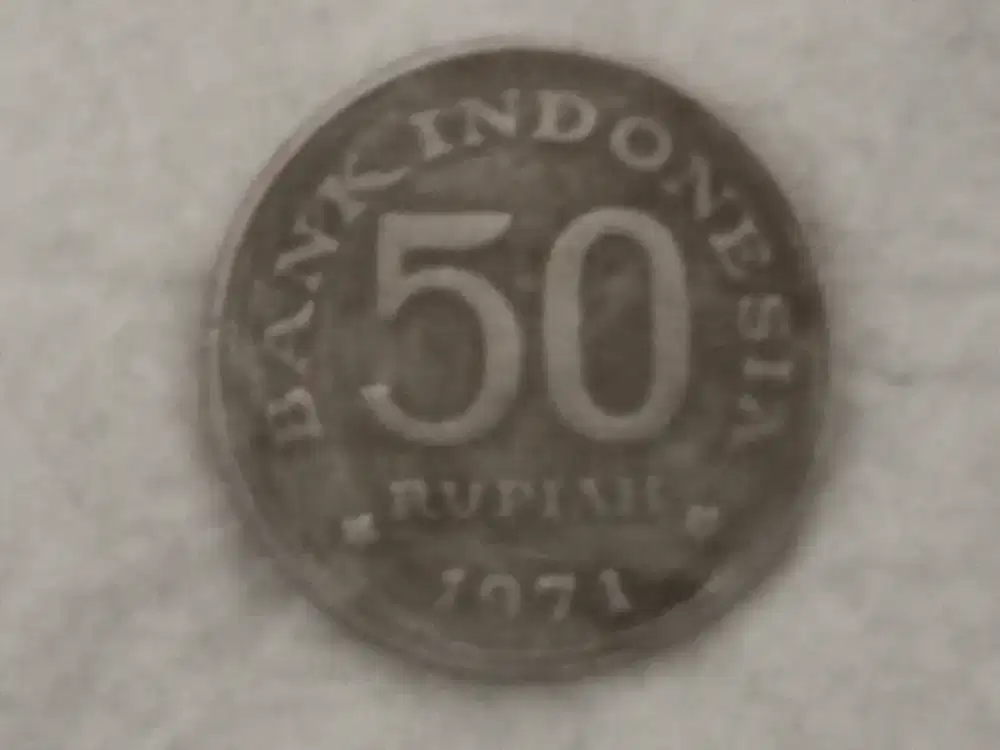 Jual uang coin 50 rupiah tahun 1971