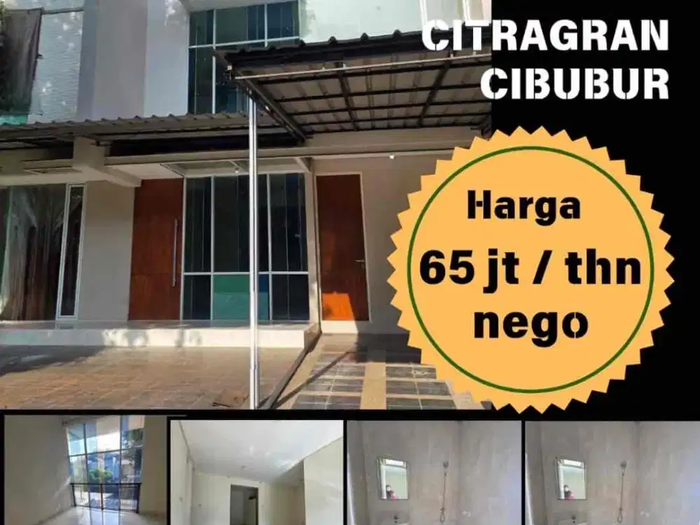 Disewakan rumah cantik baru renovasi di citra gran cibubur