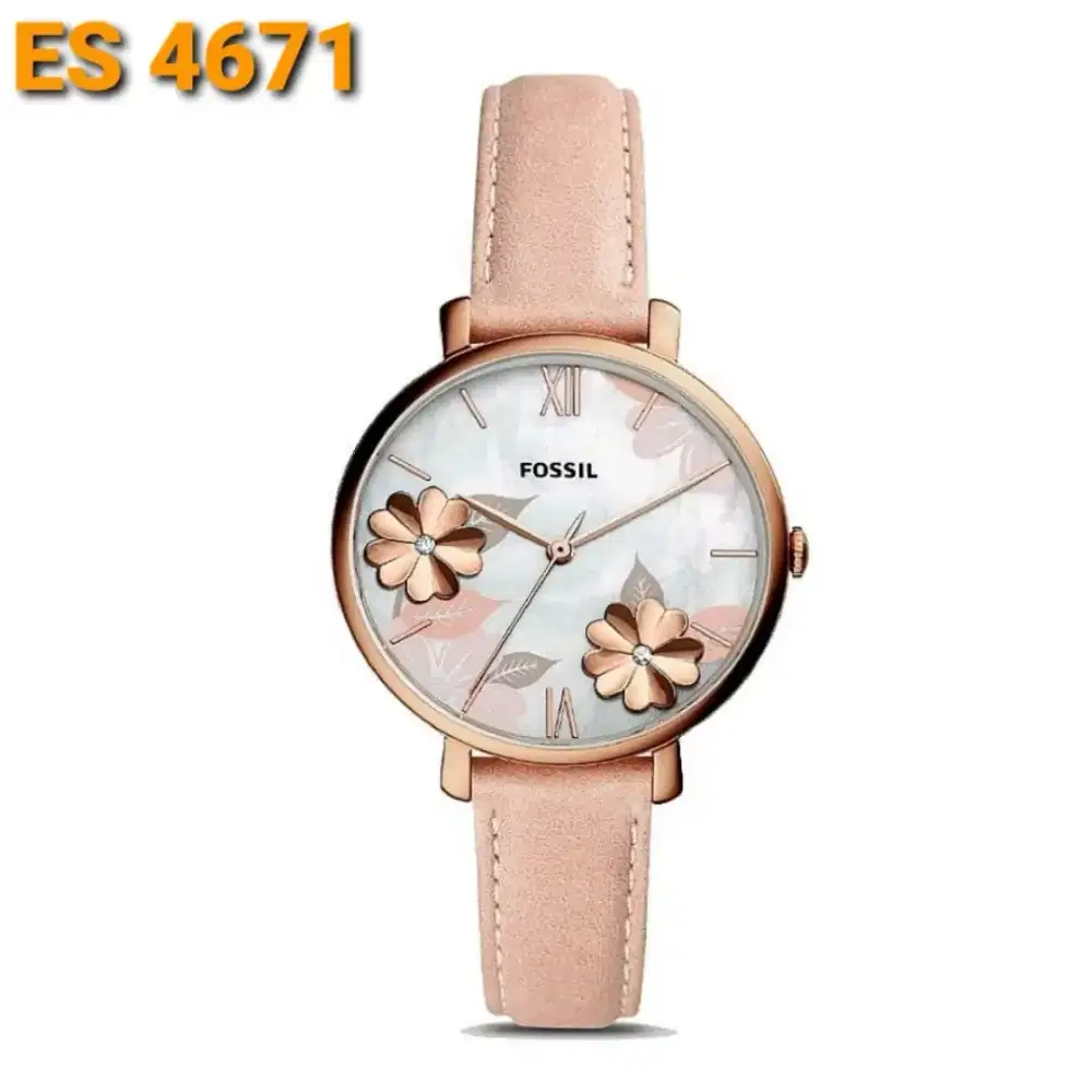 Jam Tangan Wanita Fossil ES4671 Dial Flower Mewah Maximal