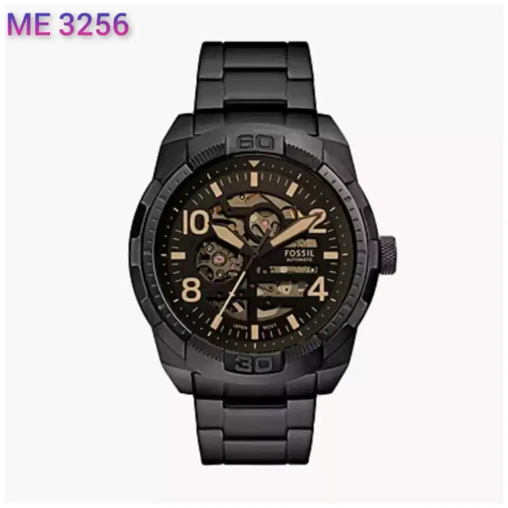 Jam Tangan Pria Fossil Automatic ME3256 Skeleton Style