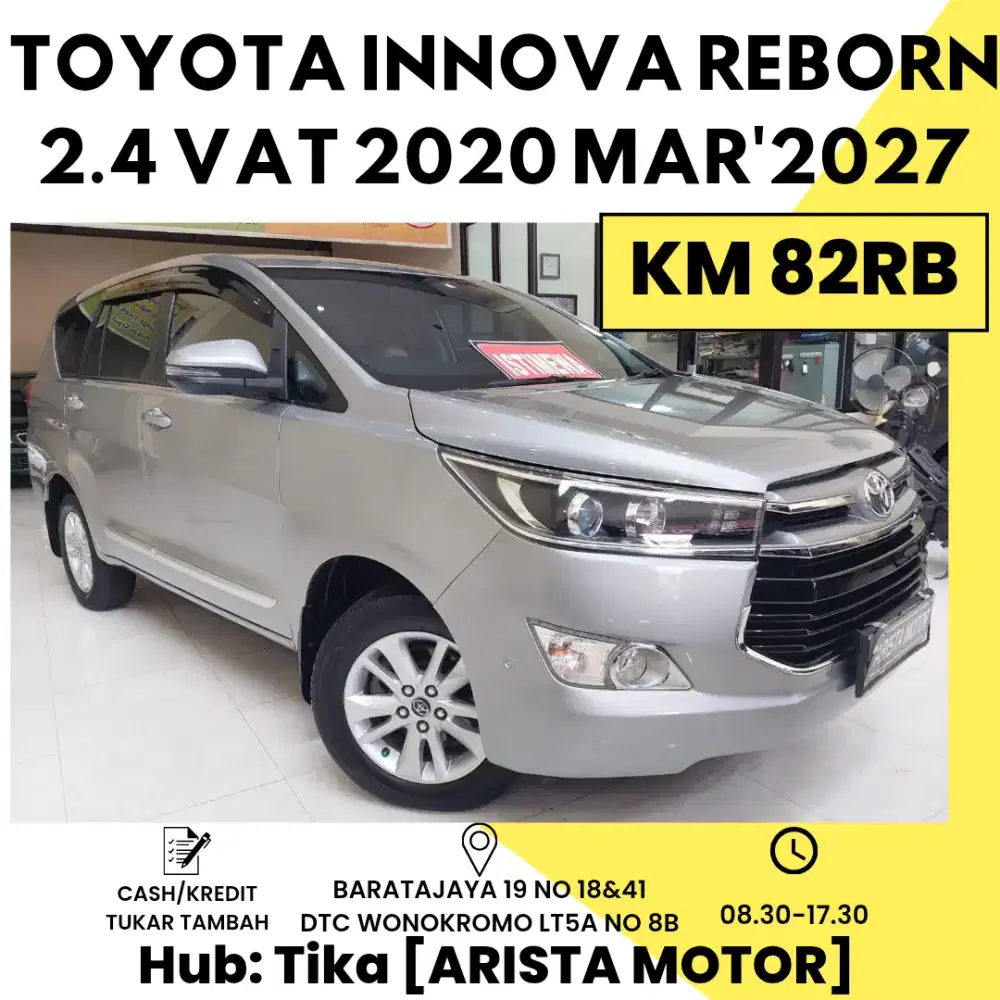 Toyota Innova Reborn 2.4 V Diesel AT 2019 Silver L/1 PerOrangan