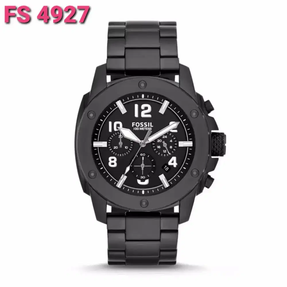 Jam Tangan Pria Fossil FS4927 Full Black Style