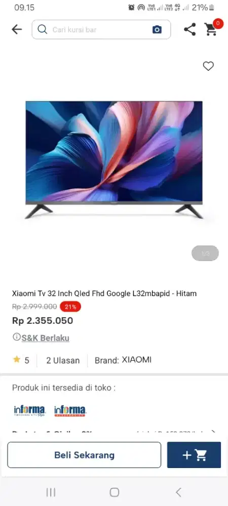 PROMO KREDIT XIAOMI TV 32 INC QLED FHD