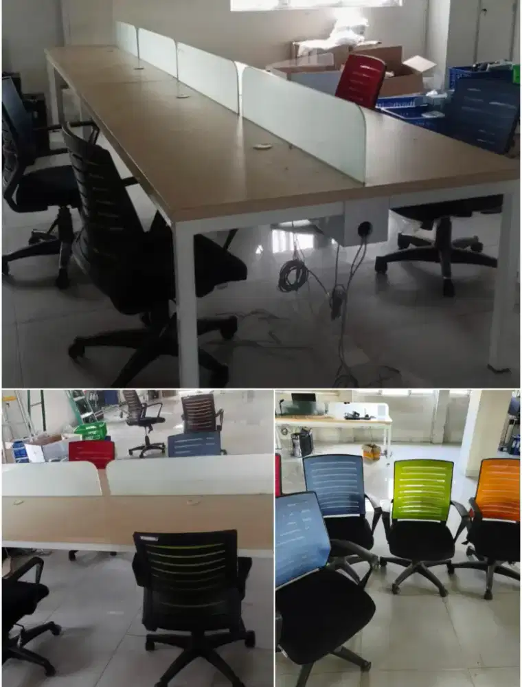 Set meja dan kursi staff