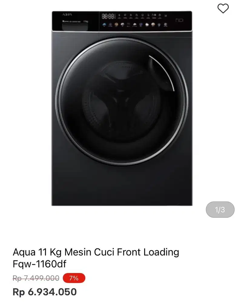 WM FRONT LOAD AQUA 11kg