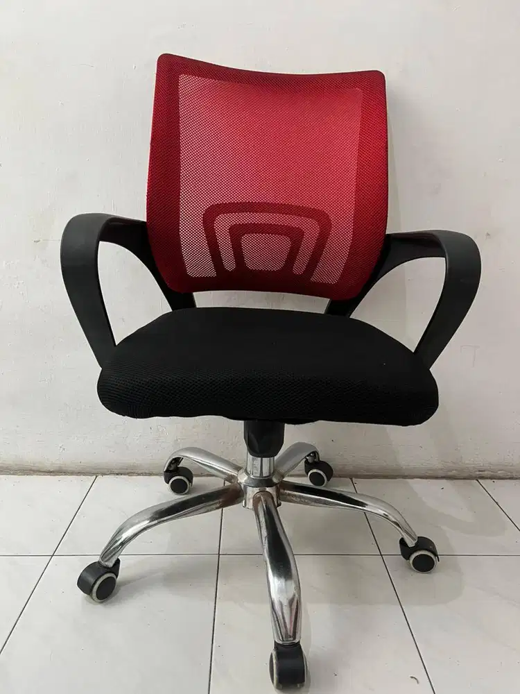 Kursi Jaring Mulia Jabung Tyoe KK4005 Warna Merah