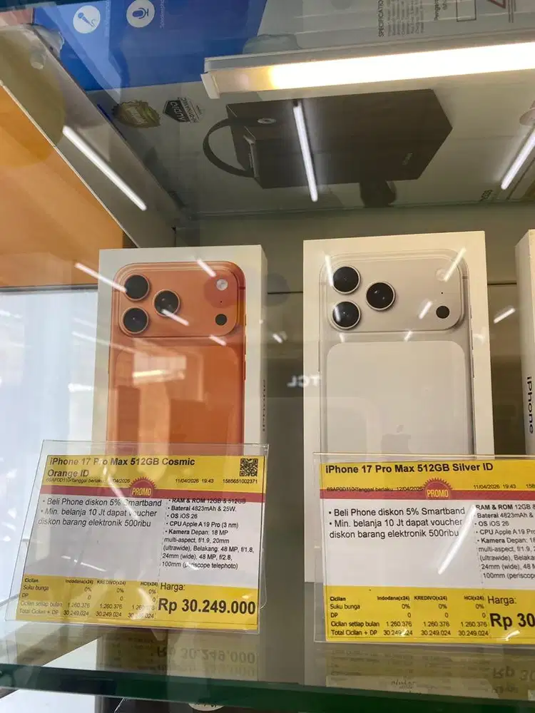 PROMO 0% IPHONE 17 PRO MAX 512GB RESMI IBOX HOMECREDIT