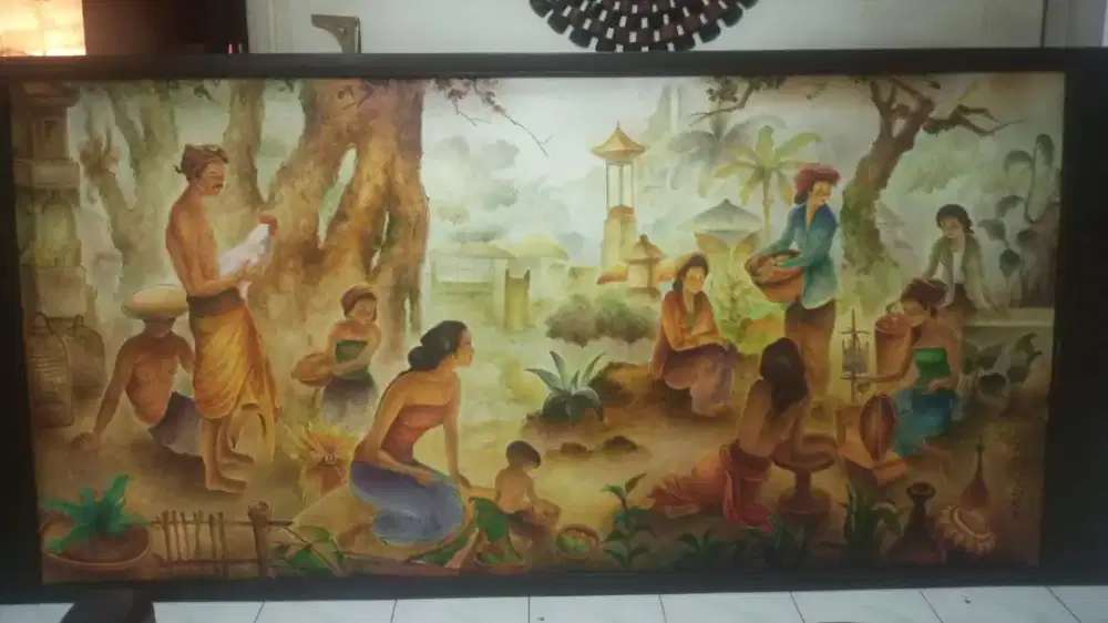 Lukisan buat di rumah dan bisa lukis foto keluarga