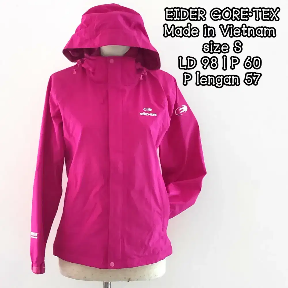 Jaket Outdoor Hiking Gunung EIDER Original waterproof size S, preloved