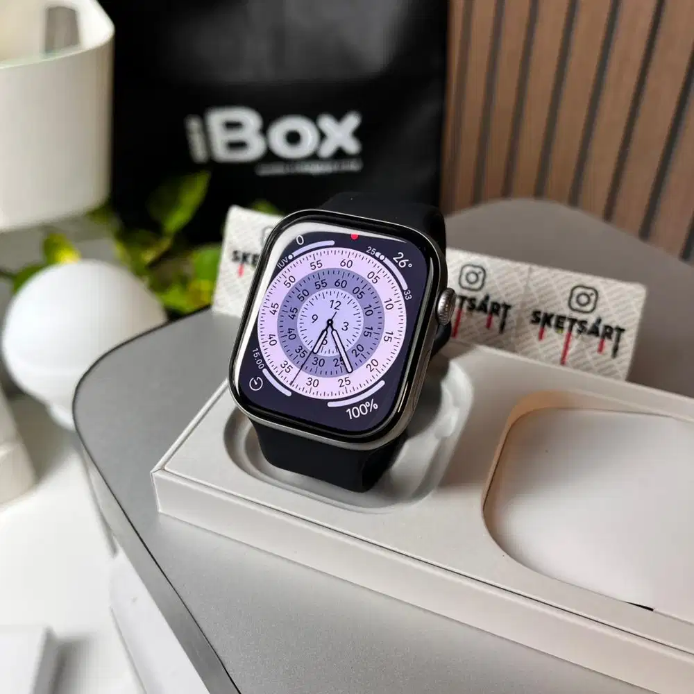 Apple Watch Series 11 46mm Spacegray iBox iwatch Baru 1 Bulan Pakai