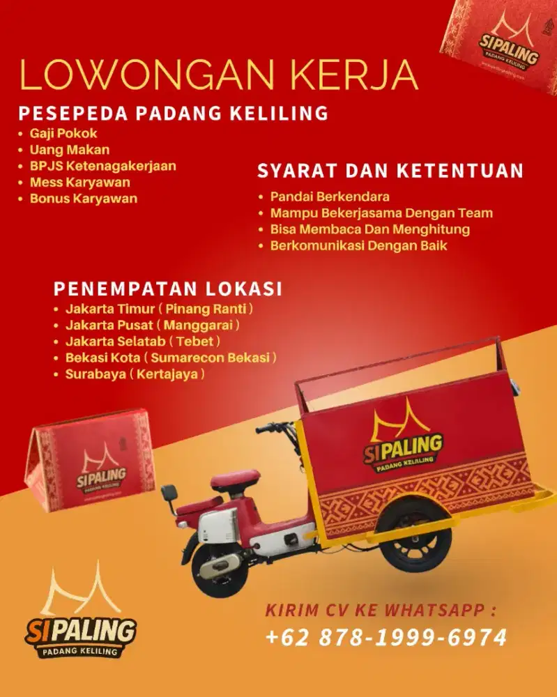 Rider pedagang sipaling padang keliling