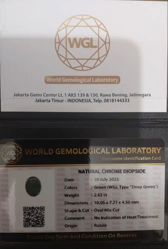 Green Natural Chrome Diopside