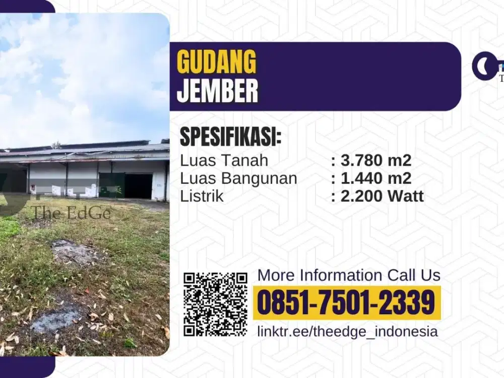 Sewa Gudang Besar Teuku Umar Jember – Strategis Dekat Stasiun & Bandara