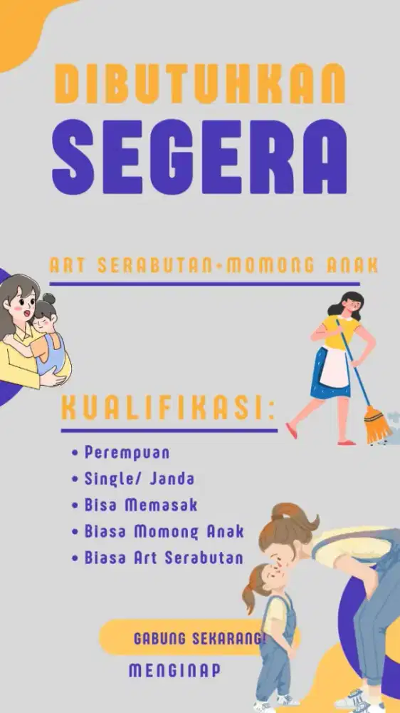 Art serabutan+Momong Anak