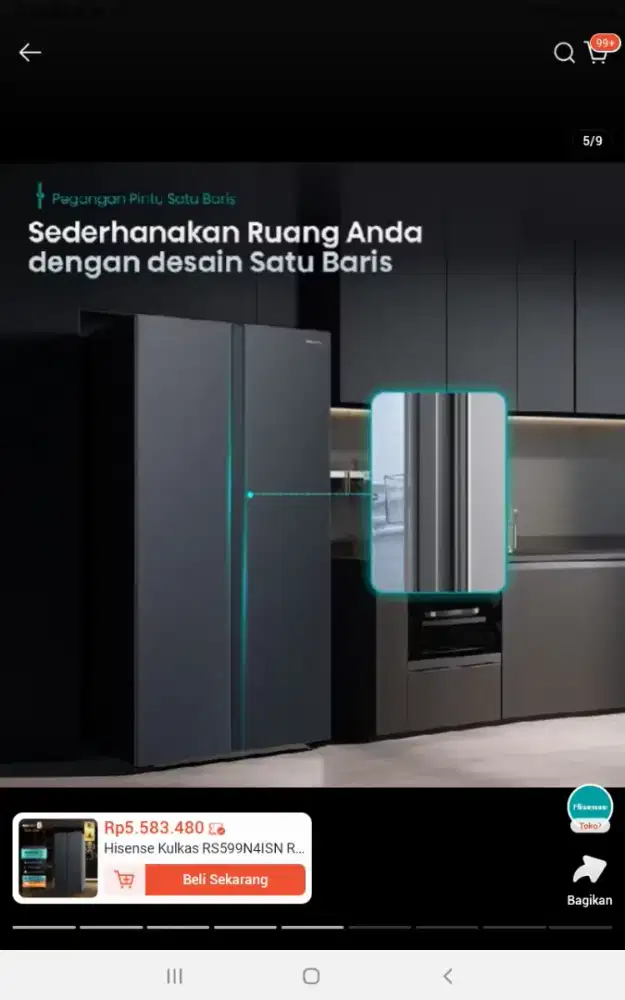 Kulkas Side By Side Merk Hisense