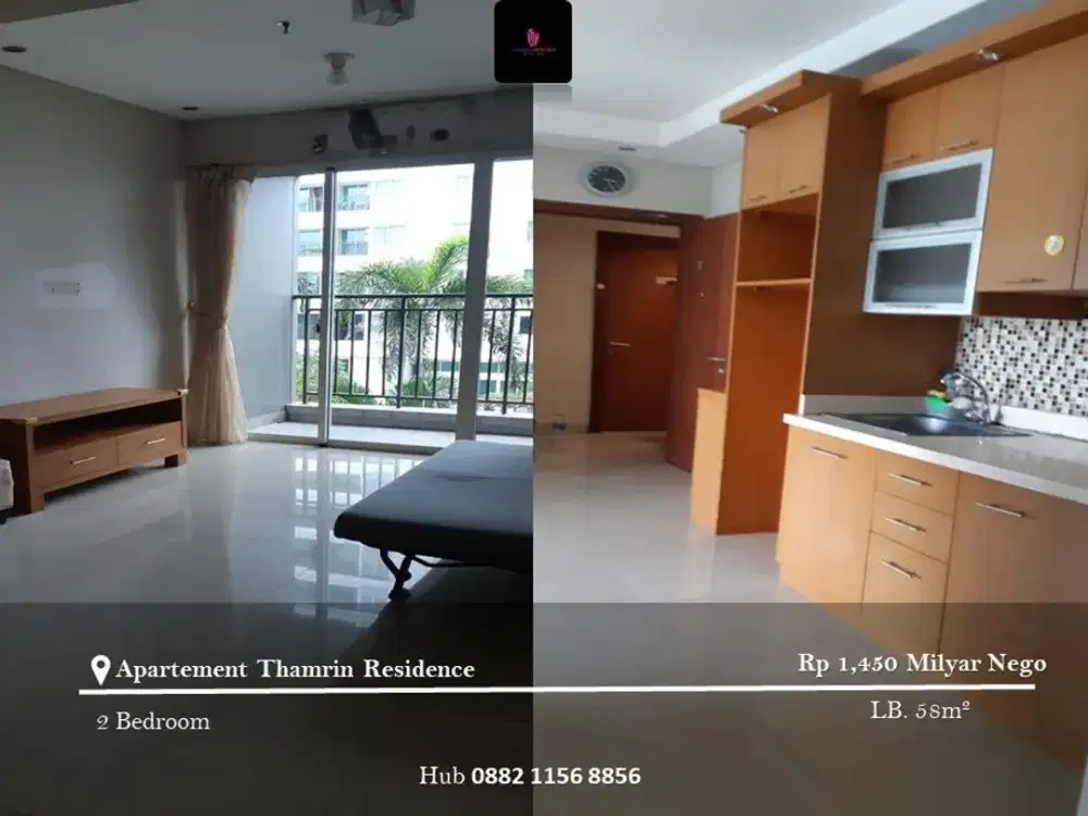 Dijual Apartement Thamrin Residence Mid Floor 2BR FF