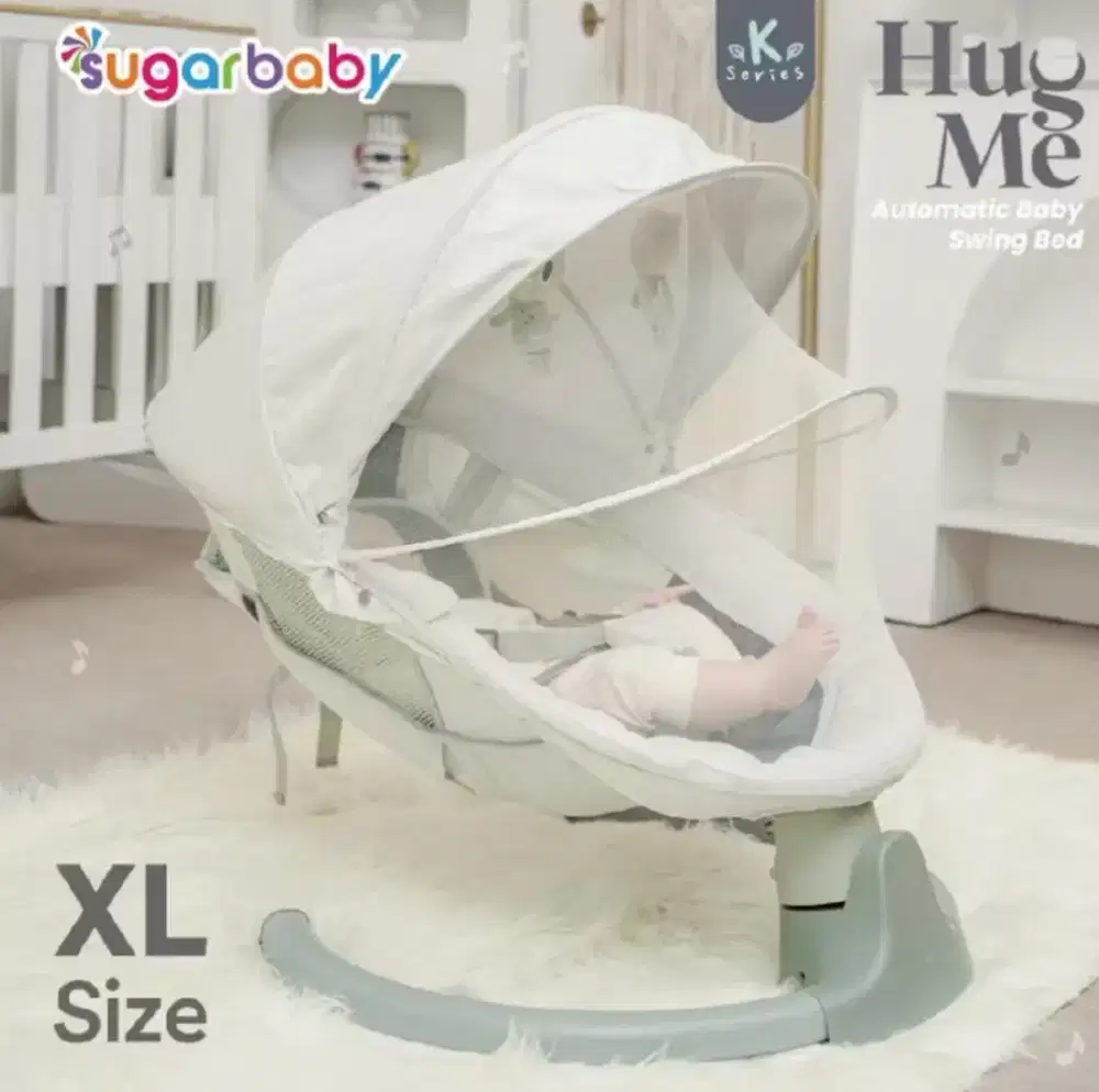 Automatic baby swing bed /Ayunan bayi/ Folded swing bed size XL