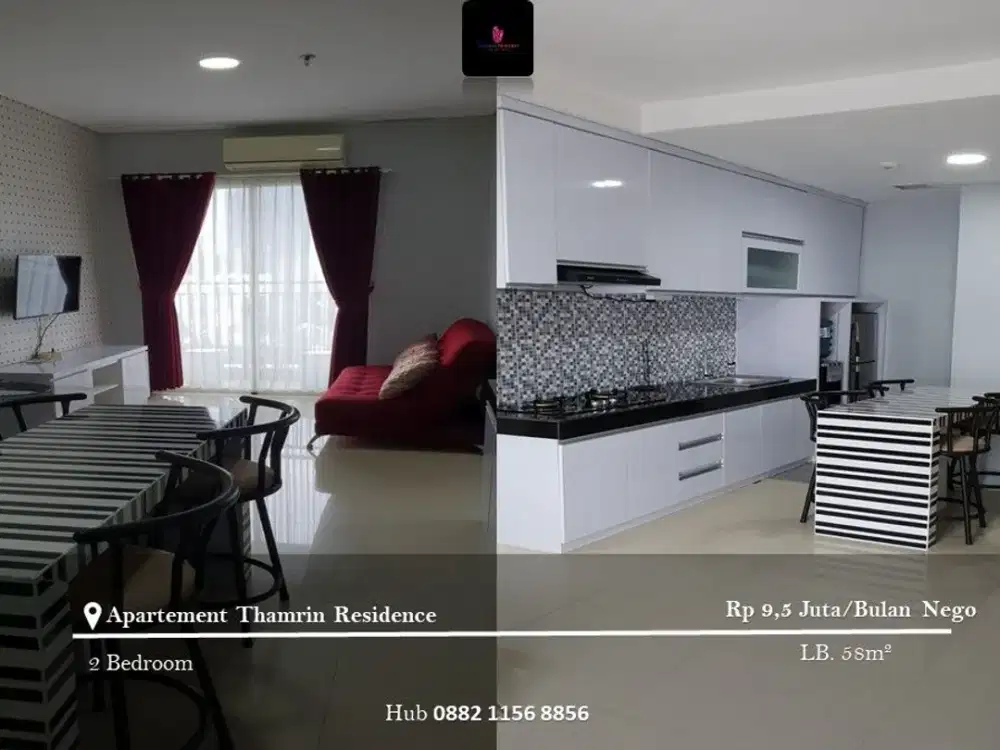 Disewakan Apartement Thamrin Residence Low Floor 2BR Fully Furnished