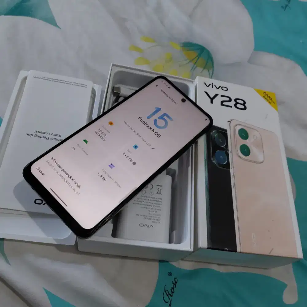 Vivo y28 8+8/128 Fullset ori no minus