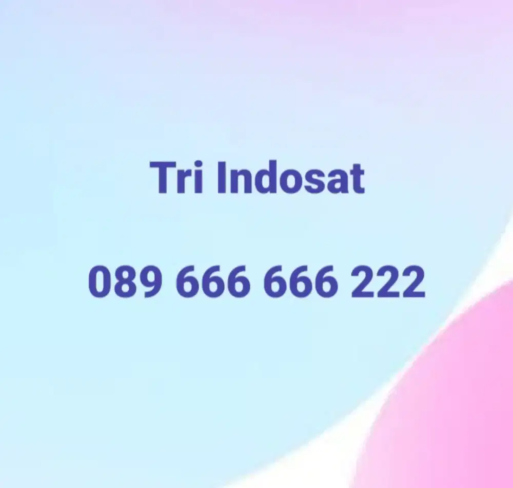 Kartu perdana tri indosat rapi Prabayar