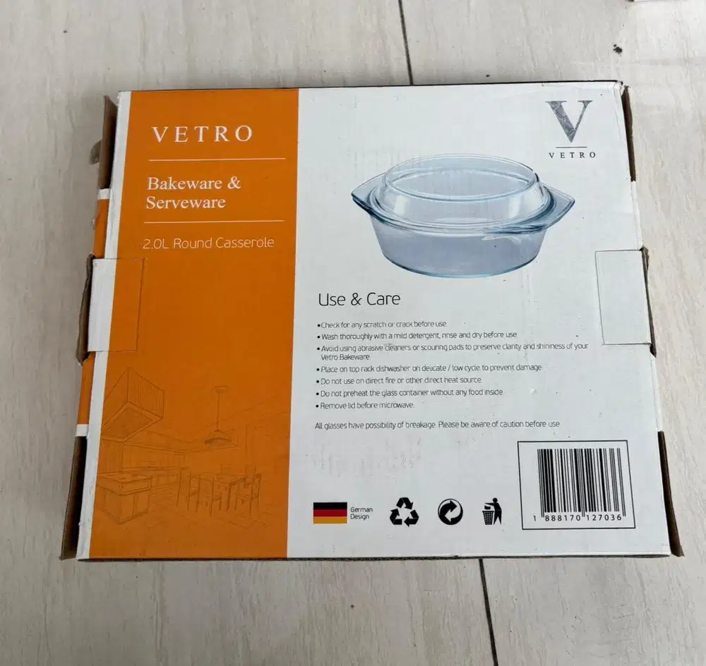 Vetro 2L Round Cassorele