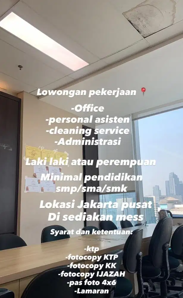 Di buka lowongan pekerjaan