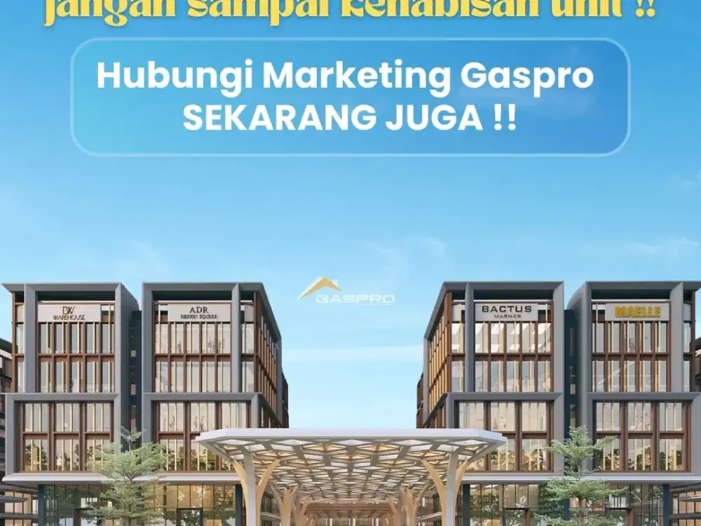BARU! COMMERCIAL CITY GATE AT CBD GADING SERPONG BY SUMMARECON RUKO 5 LANTAI PALING PREMIUM