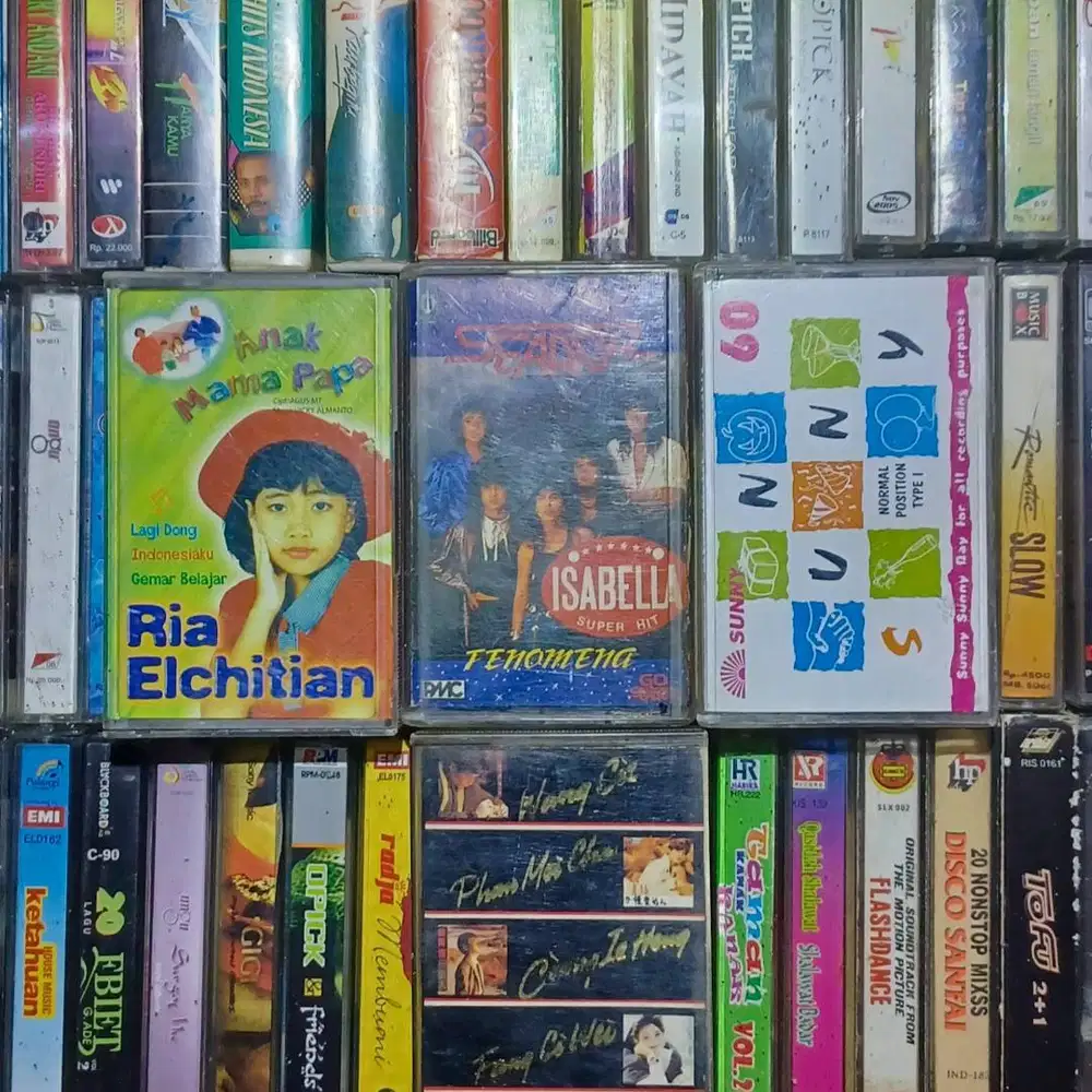 Kaset Pita Bekas Original - Campur Lagu Jadul Siap Pakai