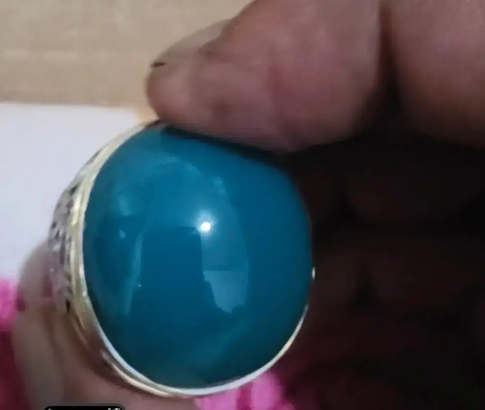 BACAN DOKO KRISTAL RING PERAK