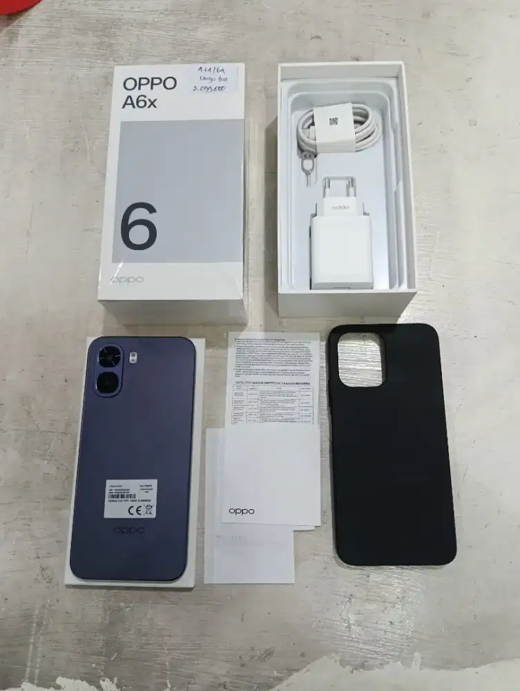 Oppo A6x 4/64 seken murah dan lengkap