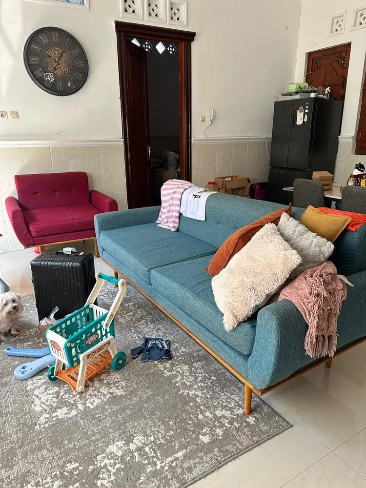 Kursi panjang 4 seater & kursi 1 seater