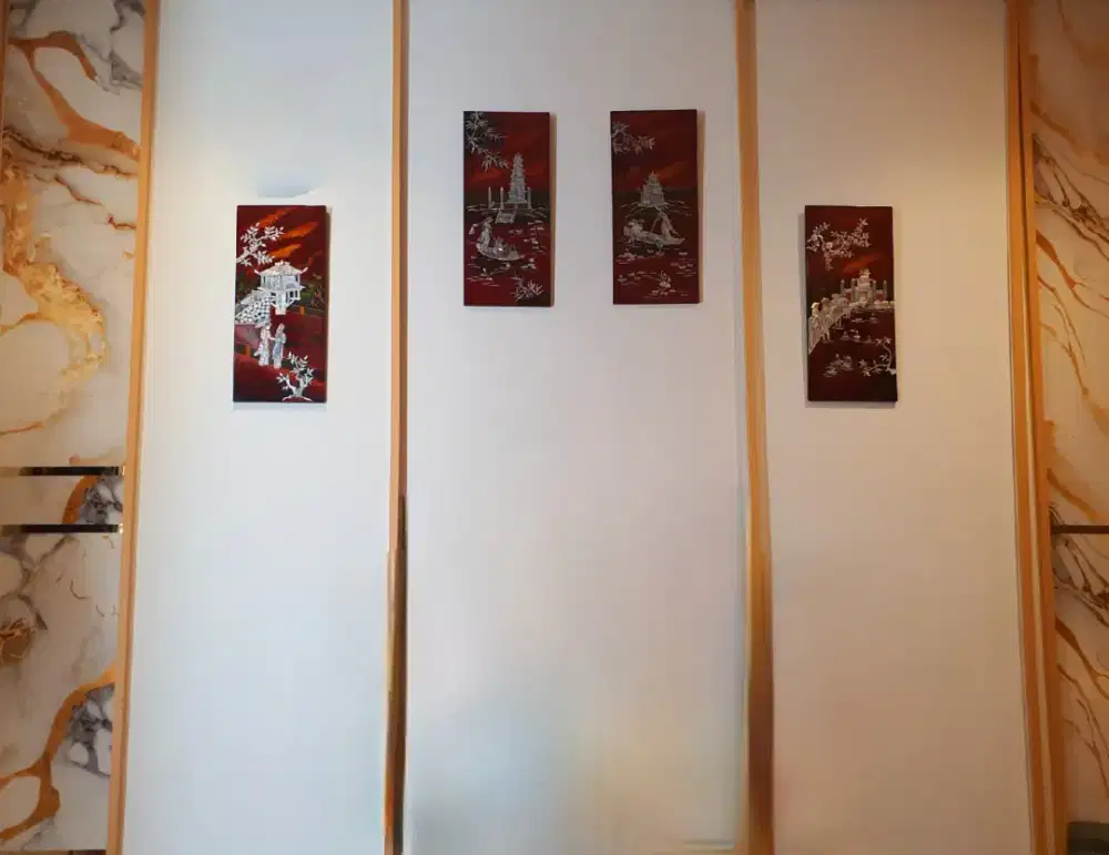 Dijual lukisan kayu 1 set