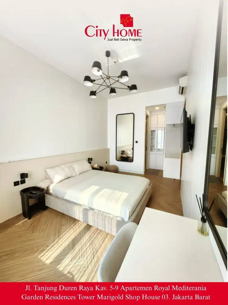 Dijual taman anggrek baru type 2 bed room furnished