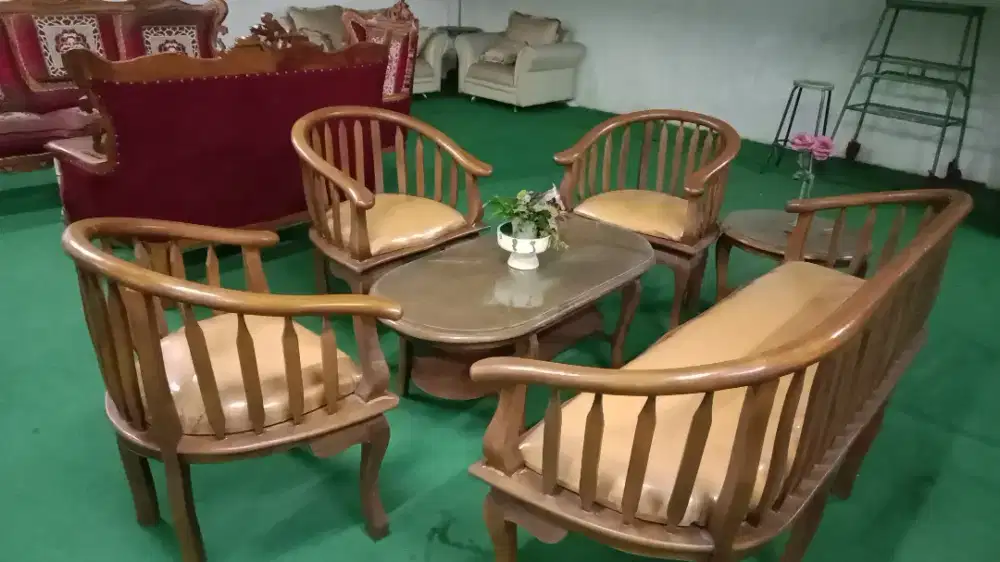 SET KURSI TAMU JEPARA LAPIS BUSA