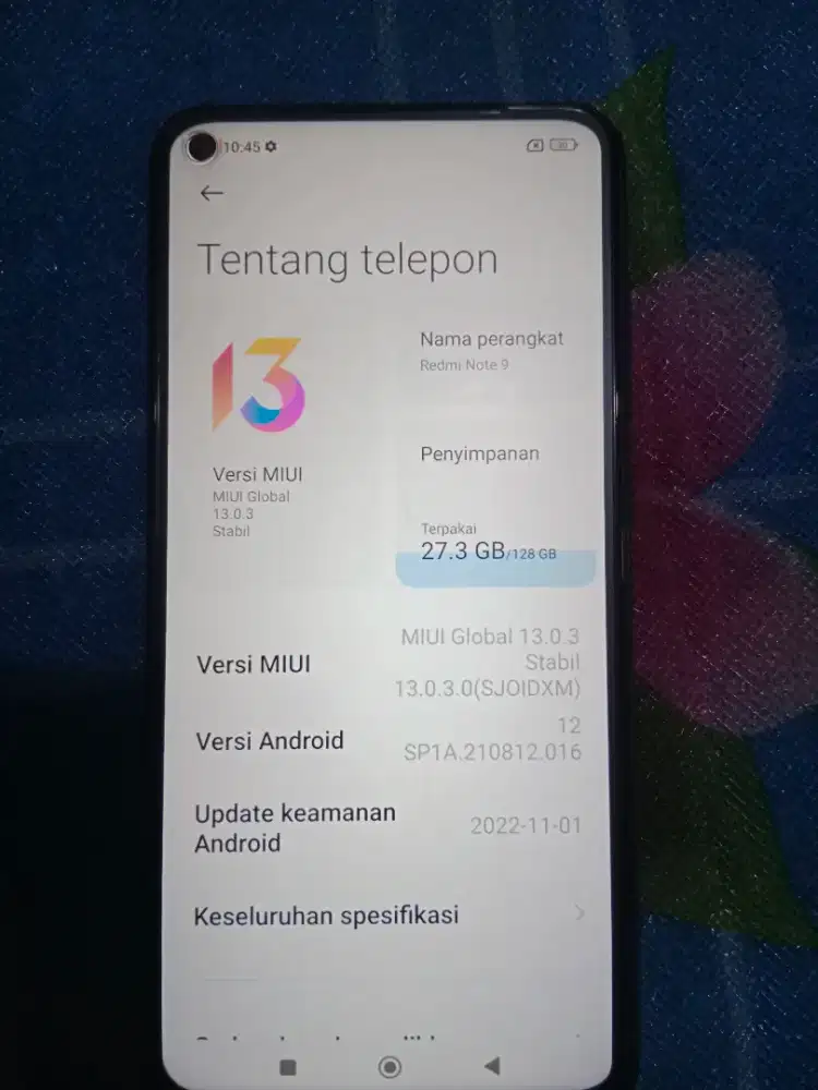 REDMI NOTE 9 MULUS