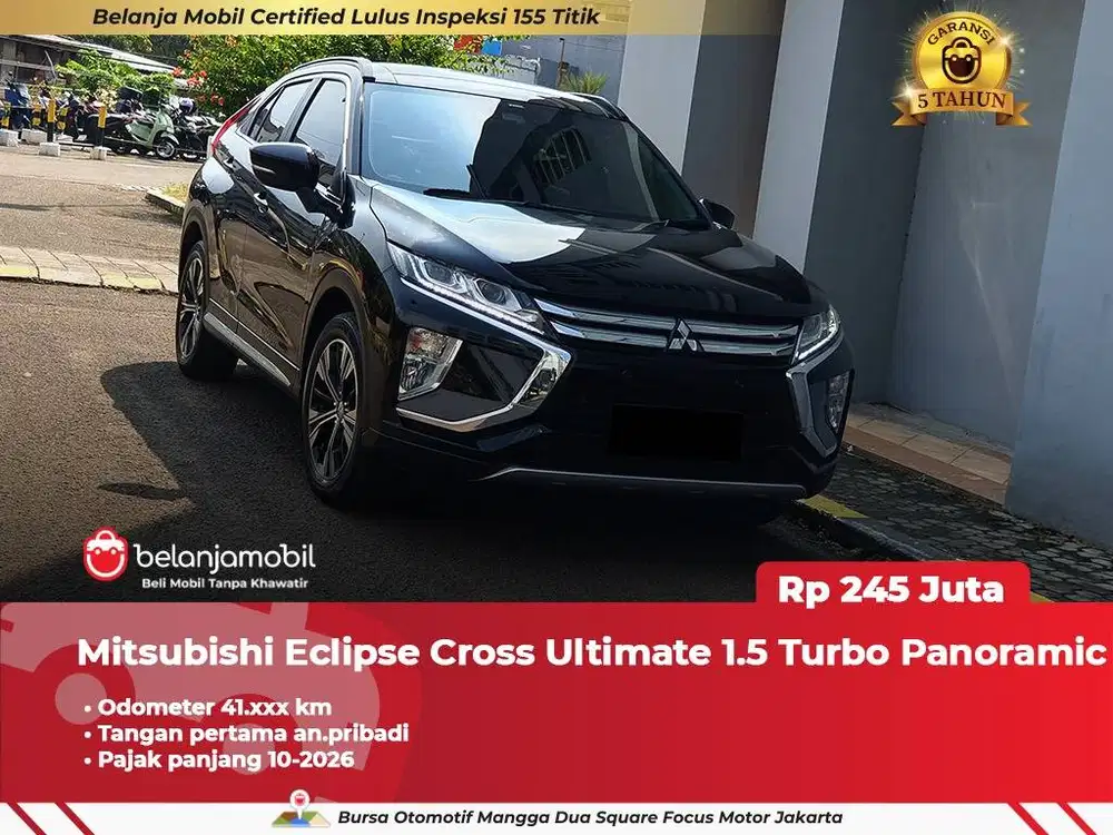 [ GARANSI 5TH ] Mitsubishi Eclipse Cross Ultimate 1.5 Turbo 2020 2021
