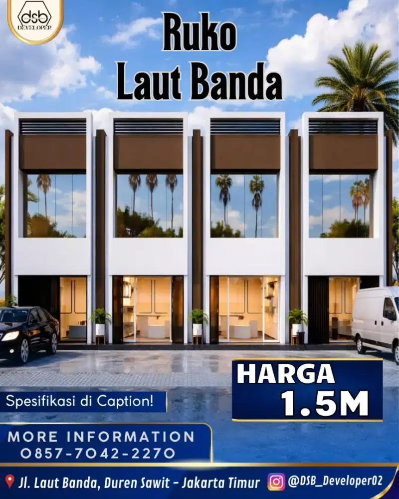 Dijual Ruko 2 Lantai di Jln Laut Banda Jakarta Timur