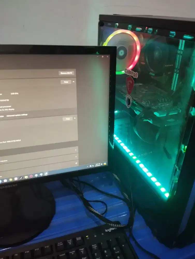 Komputer full set gamingryzen 5 3500 ram 16gb vga nvidia gtx 1060 6gb