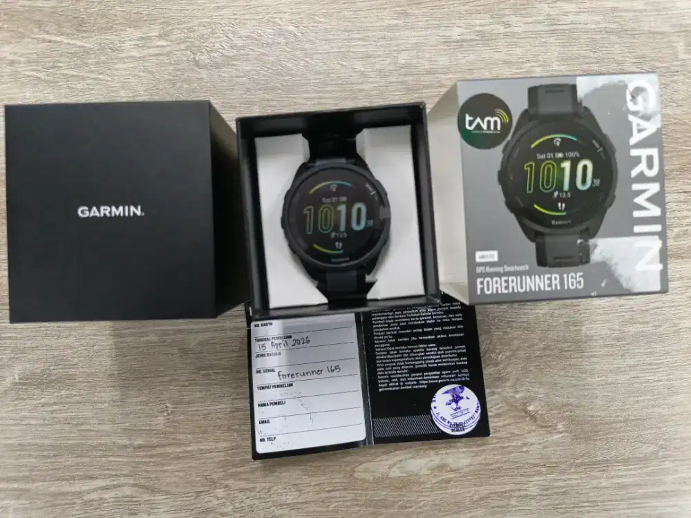 Edisi dapat hadiah jam forerunner 165