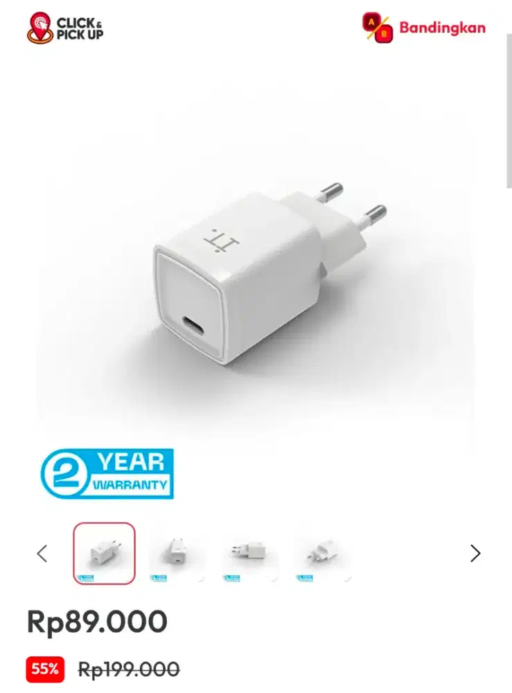 Promo adapter USB C 20W