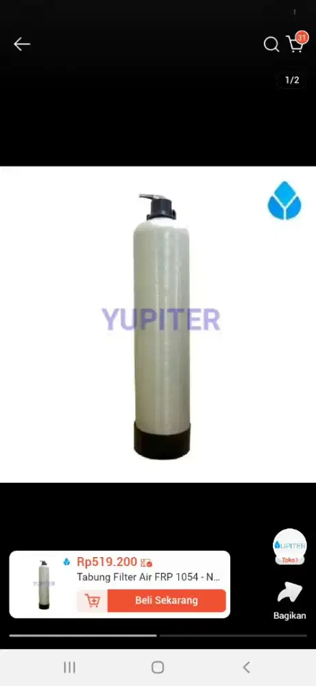 Dijual filter air jernih siap pakai