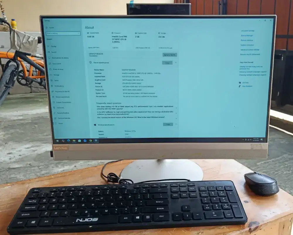 Komputer All in one lenovo