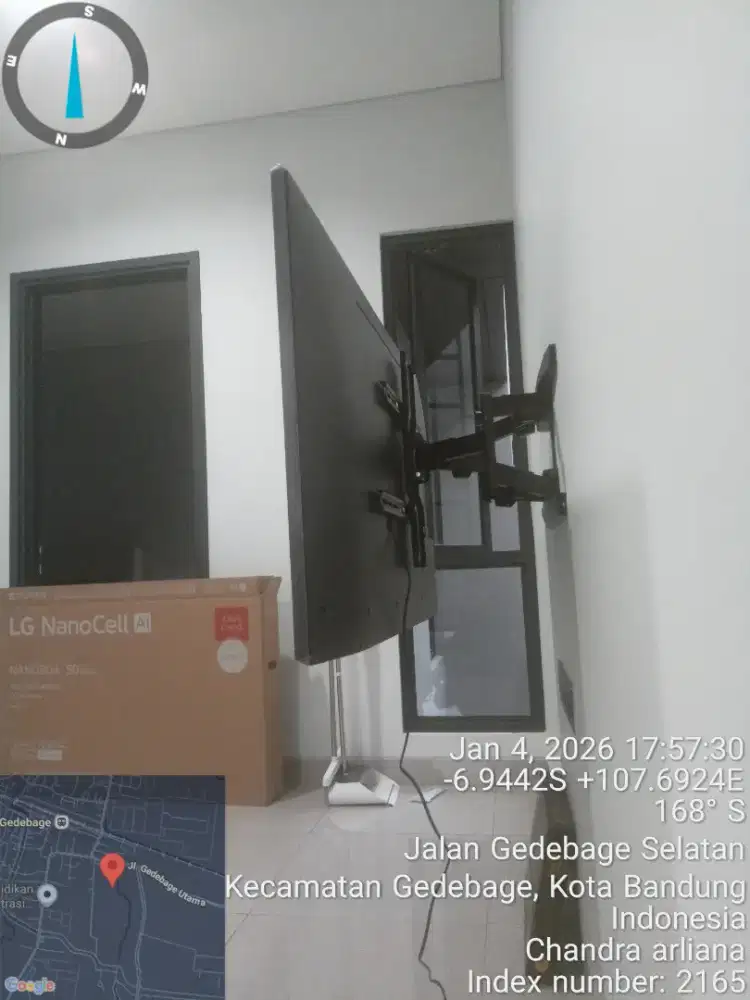 Bracket tv led lcd & pemasangan langsung