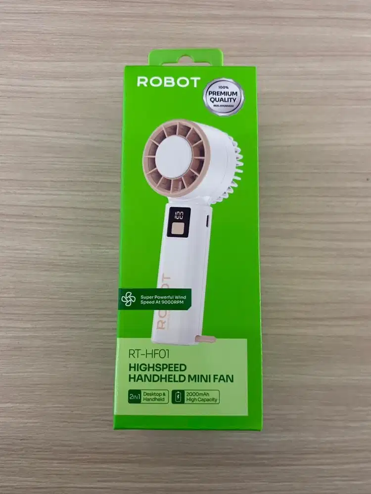 KP Robot Hanheld Mini Fan RT-HF 01 White