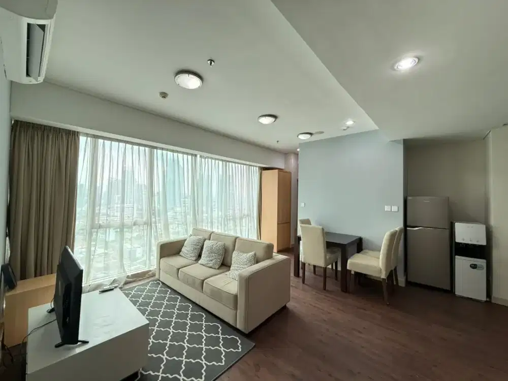 Disewakan Apartment Setiabudi SkyGarden 2BR direnov 1BR Large Living room
