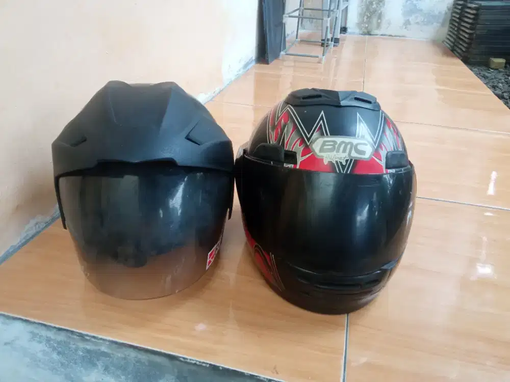 Helm Full Face BMC + Half Face TRX-3